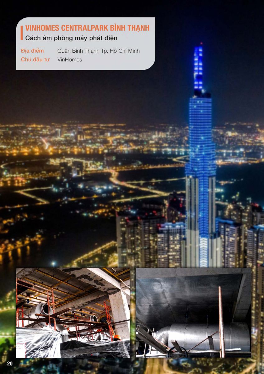 Dự án cách âm Vinhomes Central Park Bình Thạnh - Phú Khang Tech